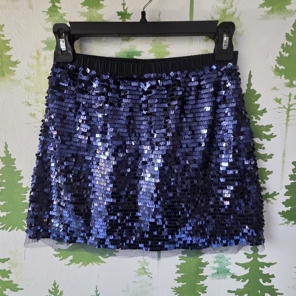 Crewcuts Sequin Mini Skirt - Blue